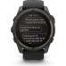 Garmin fenix 8 51mm Solar AMOLED Sapphire Carbon Gray DLC Titanium with Black/Pebble Gray Silicone Band