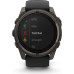Garmin fenix 8 51mm Solar AMOLED Sapphire Carbon Gray DLC Titanium with Black/Pebble Gray Silicone Band