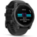Garmin fenix E 47 mm AMOLED Slate Gray Steel with Black Silicone Band