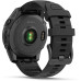Garmin fenix E 47 mm AMOLED Slate Gray Steel with Black Silicone Band