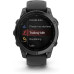 Garmin fenix E 47 mm AMOLED Slate Gray Steel with Black Silicone Band