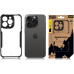 Tactical Quantum Stealth Kryt pro Apple iPhone 15 Pro Clear/Black 