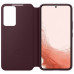 Samsung Clear View Cover pro Galaxy S22 Burgundy