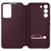 Samsung Clear View Cover pro Galaxy S22 Burgundy
