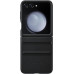 Samsung Kožený Kryt pro Galaxy Z Flip5 Black