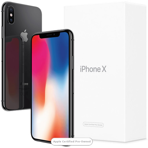 Apple iPhone X 256GB Space Gray (Apple Certified Pre-Owned)