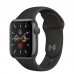 Apple Watch Series 5 • GPS • 40mm pouzdro z vesmírně šedého hliníku • Černý sportovní řemínek – S/M a M/L
