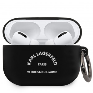 Karl Lagerfeld Rue St Guillaume Pouzdro pro Airpods Pro Black