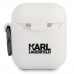 Karl Lagerfeld Rue St Guillaume Pouzdro pro Airpods 1/2 White