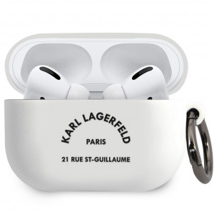 Karl Lagerfeld Rue St Guillaume Pouzdro pro Airpods Pro White