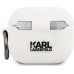 Karl Lagerfeld Karl Head Silikonové Pouzdro pro Airpods 3 White