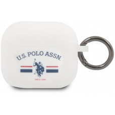U.S. Polo Horses Flag Silikonové Pouzdro pro Airpods 3 White