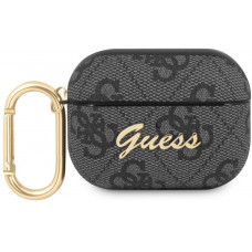 Guess 4G Script PC/PU Pouzdro pro Airpods Pro Grey