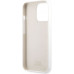 Karl Lagerfeld and Choupette Liquid Silicone Pouzdro pro iPhone 13 Pro White