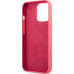 Karl Lagerfeld and Choupette Liquid Silicone Pouzdro pro iPhone 13 Pro Red