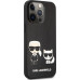 Karl Lagerfeld and Choupette PU Leather Pouzdro pro iPhone 13 Pro Black