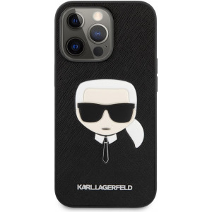 Karl Lagerfeld PU Saffiano Karl Head Kryt pro iPhone 13 Pro Black
