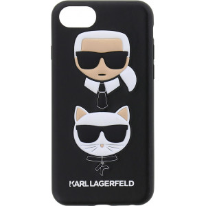 Karl Lagerfeld Full Body Silikonové Pouzdro pro iPhone 7 / 8 / SE (2020) Black