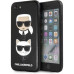 Karl Lagerfeld Full Body Silikonové Pouzdro pro iPhone 7 / 8 / SE (2020) / SE (2022) Black