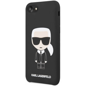 Karl Lagerfeld Full Body Silikonové Pouzdro pro iPhone 7 / 8 / SE (2020) Black