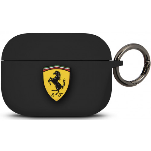 Ferrari Silikonové Pouzdro pro Airpods Pro Black