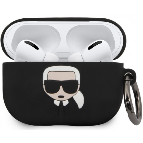 Karl Lagerfeld Silikonové Pouzdro pro Airpod Pro Black