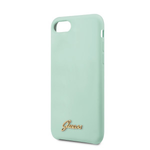 Guess Retro Silikonové Pouzdro pro iPhone 7 / 8 / SE (2020) Green