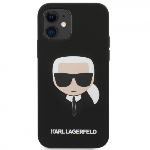 Karl Lagerfeld Head Silikonový Kryt pro iPhone 12 mini Black