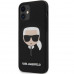 Karl Lagerfeld Head Silikonový Kryt pro iPhone 12 mini Black