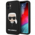 Karl Lagerfeld Head Silikonový Kryt pro iPhone 12 mini Black
