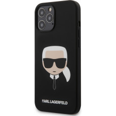 Karl Lagerfeld Head Silikonový Kryt pro iPhone 12 Pro Max Black