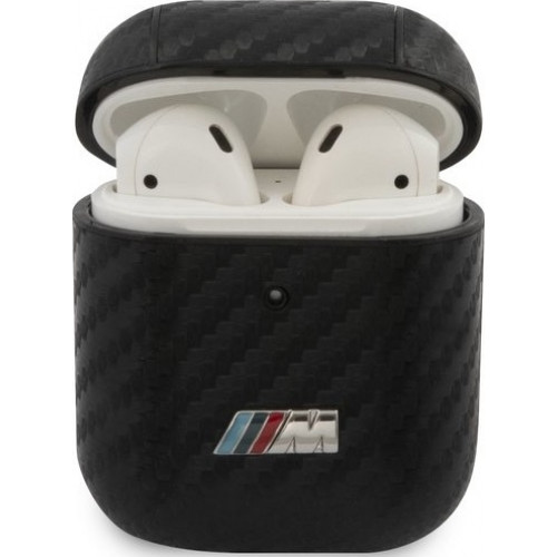 BMW M Carbon pouzdro pro AirPods 1 / 2 Black