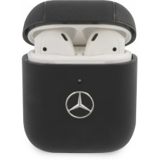 Mercedes Kožené Pouzdro pro AirPods 1/2 Black