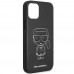 Karl Lagerfeld PU Embossed Kryt pro iPhone 12 mini White