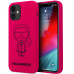 Karl Lagerfeld Iconic Outline Silikonový Kryt pro iPhone 12 mini Pink