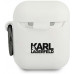 Karl Lagerfeld Karl Head Pouzdro pro Airpods 1/2 White