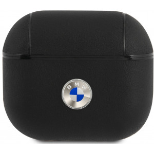 BMW Signature Kožené Pouzdro pro AirPods 3 Black