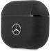 Mercedes Kožené Pouzdro pro AirPods 3 Black