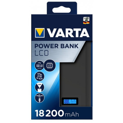 VARTA Power Bank LCD Dual USB 18200mAh
