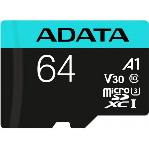 ADATA Premier Pro microSDXC UHS-I U3 Class 10 (V30S) 64GB + adaptér (EU Blister)