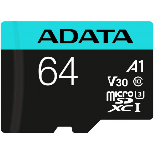 ADATA Premier Pro microSDXC UHS-I U3 Class 10 (V30S) 64GB + adaptér (EU Blister)