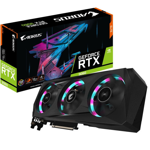 Gigabyte GeForce RTX 3060 ELITE 12GB GDDR6 (GV-N3060AORUS E-12GDD)