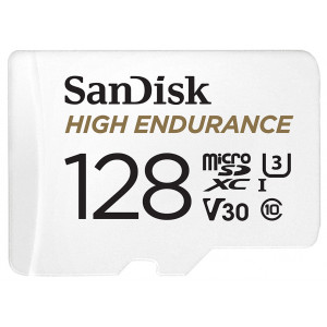 SanDisk® High Endurance microSDXC™ Card 128GB V30 UHS-I U3 + Adapter (EU Blister)