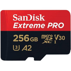SanDisk Extreme PRO microSDXC UHS-I Card 256GB + Adaptér (EU Blister)