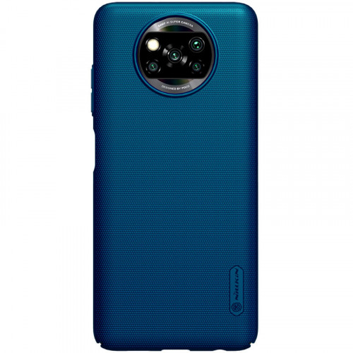 Nillkin Super Frosted Zadní Kryt pro Xiaomi POCO X3 Peacock Blue