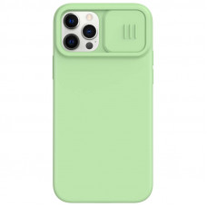 Nillkin CamShield Silky Silikonový Kryt pro iPhone 12 / iPhone 12 Pro Matcha Green