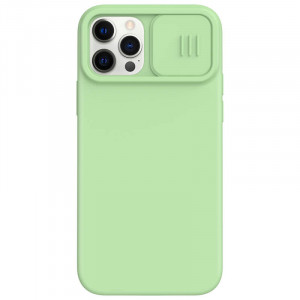 Nillkin CamShield Silky Silikonový Kryt pro iPhone 12 / iPhone 12 Pro Matcha Green