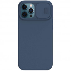 Nillkin CamShield Silky Silikonový Kryt pro iPhone 12 Pro Max Blue