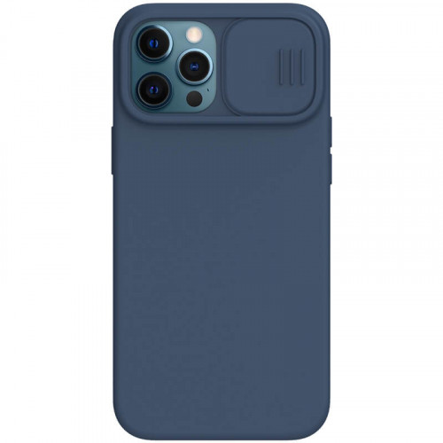 Nillkin CamShield Silky Silikonový Kryt pro iPhone 12 Pro Max Blue