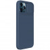 Nillkin CamShield Silky Silikonový Kryt pro iPhone 12 Pro Max Blue